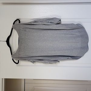 Gray Express oversized cold shoulder sweater